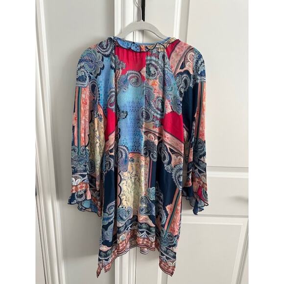 Johnny Was Daria Paisley Tunic Blouse Size: Large - Picture 10 of 12